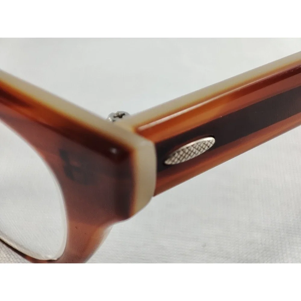 Barton Perreira Judy JRC Amber‎ Tortoise Eyeglass Frames Japan 49-17-140